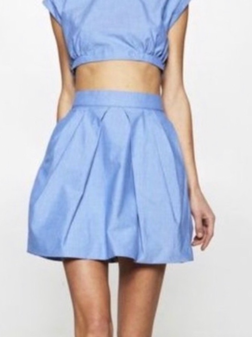 Amber Sakai Mini Skirt Blue NWT